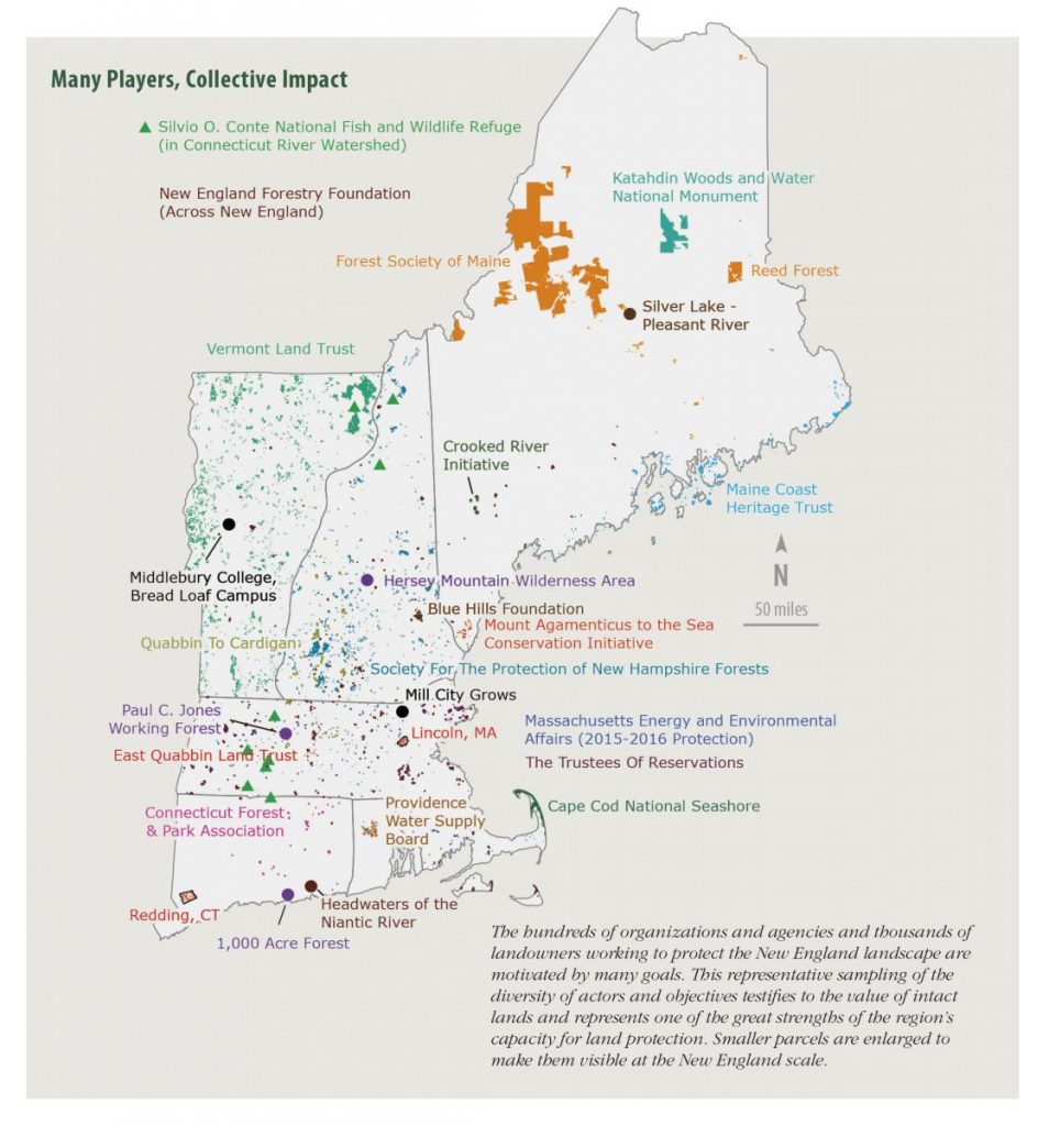 New England Land Protection Map
