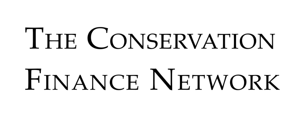 The Conservation Finance Network wordmark. Conservation Finance Learning